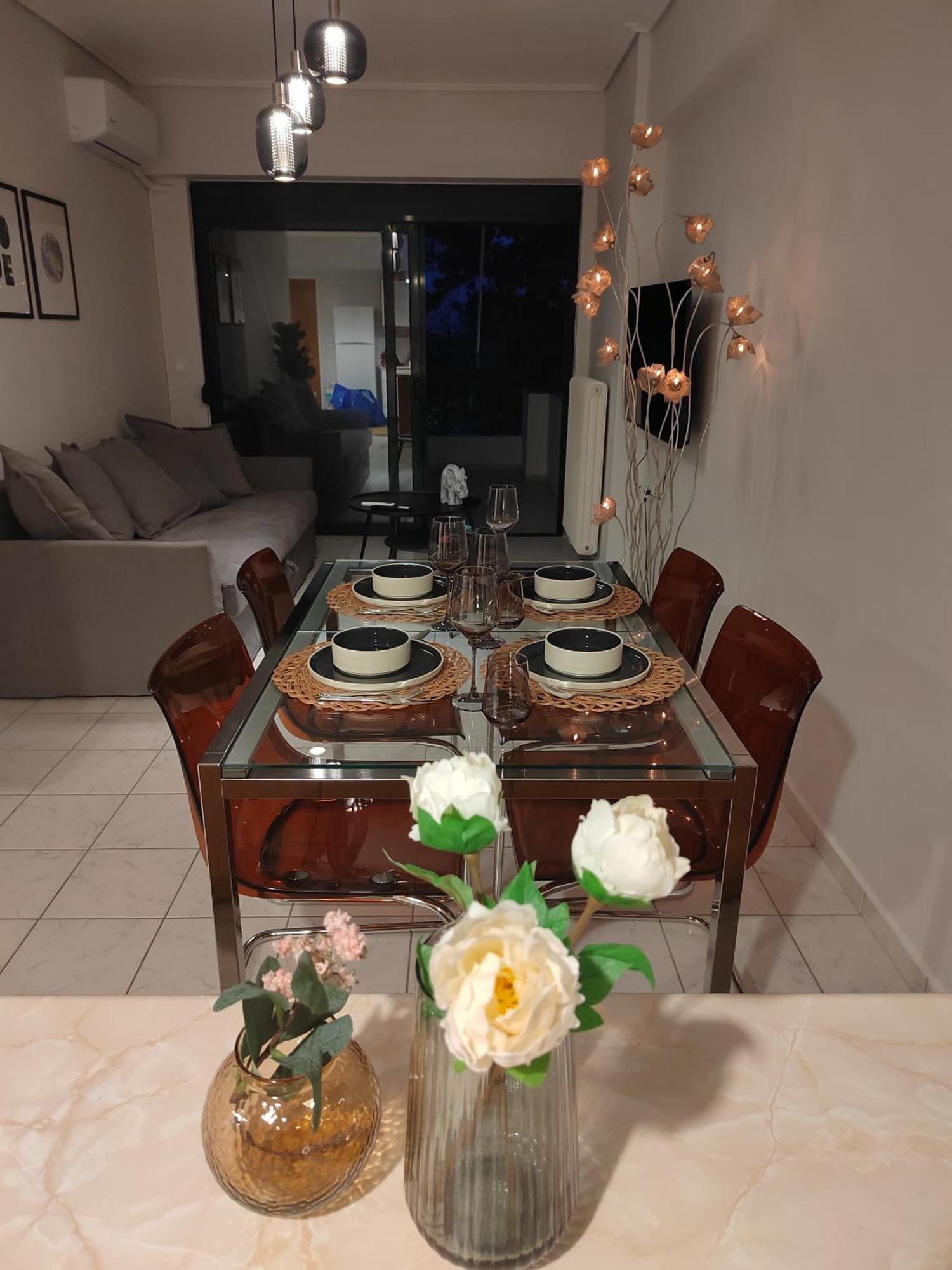 The Cozy Seaside Apartment Nafpaktos Bagian luar foto