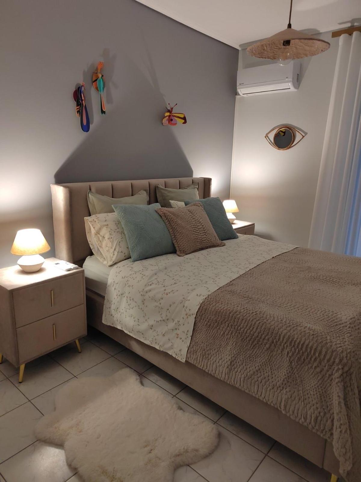 The Cozy Seaside Apartment Nafpaktos Bagian luar foto